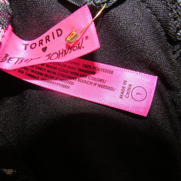 Torrid Betsey Johnson Floral Ruffle Tiered Sleeveless Flowy Maxi Dress Plus 1X - Picture 9 of 11